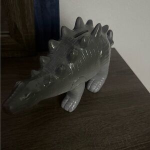 Gray Dinosaur Coin Bank
